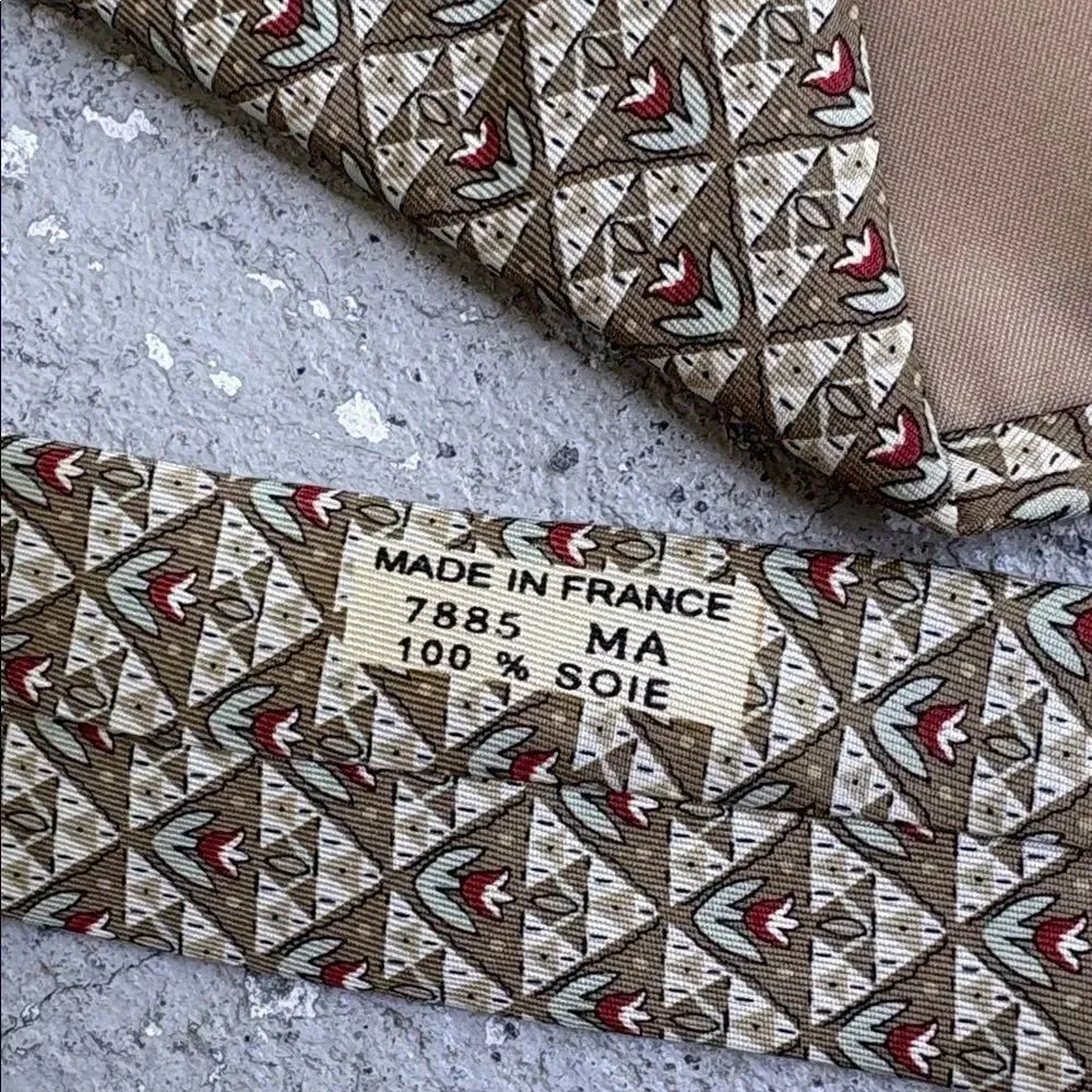 Hermes vintage silk tie